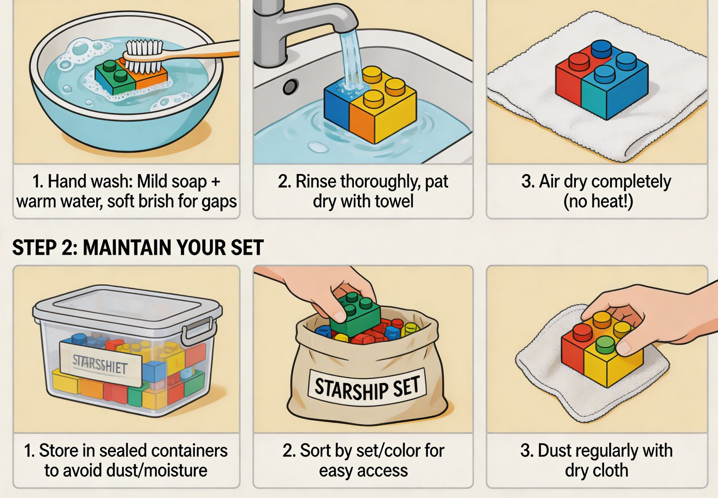 the ultimate guide to cleaning and maintaining your building block sets