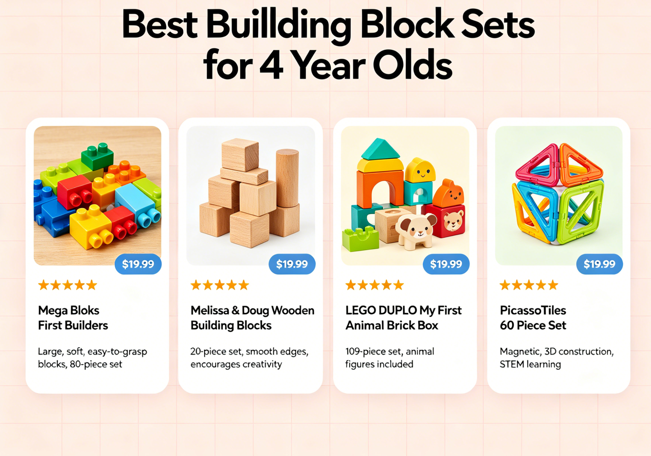unlock creativity: the best building block sets for 4 year olds