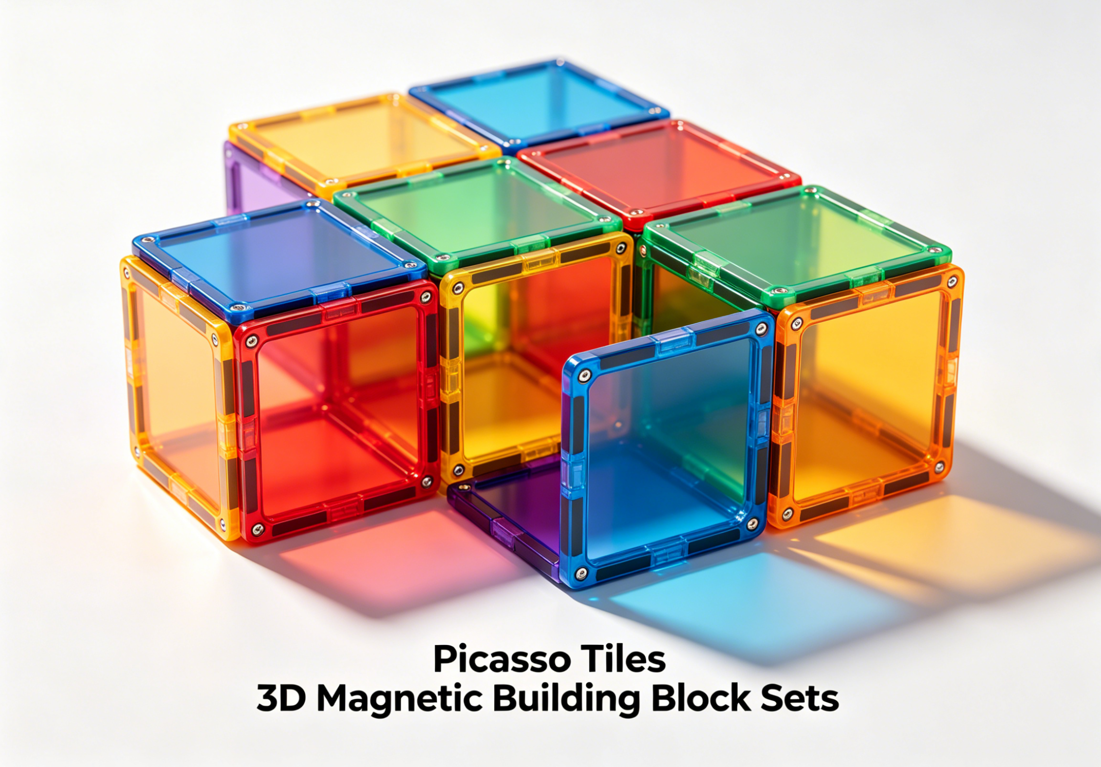unlock creativity and stem skills with picasso tiles 3d magnetic building block sets