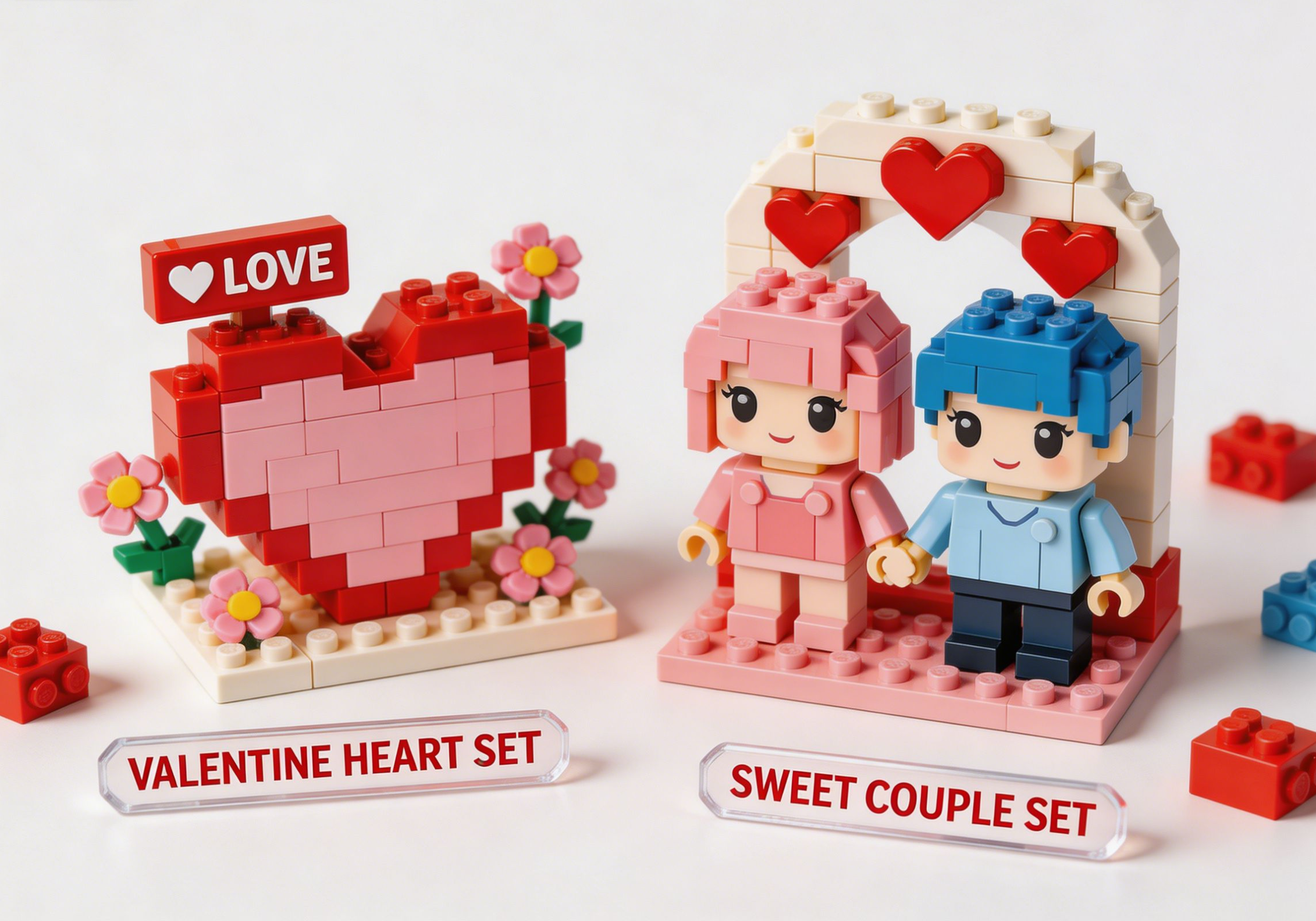 celebrate love with creative valentine's day themed building block sets