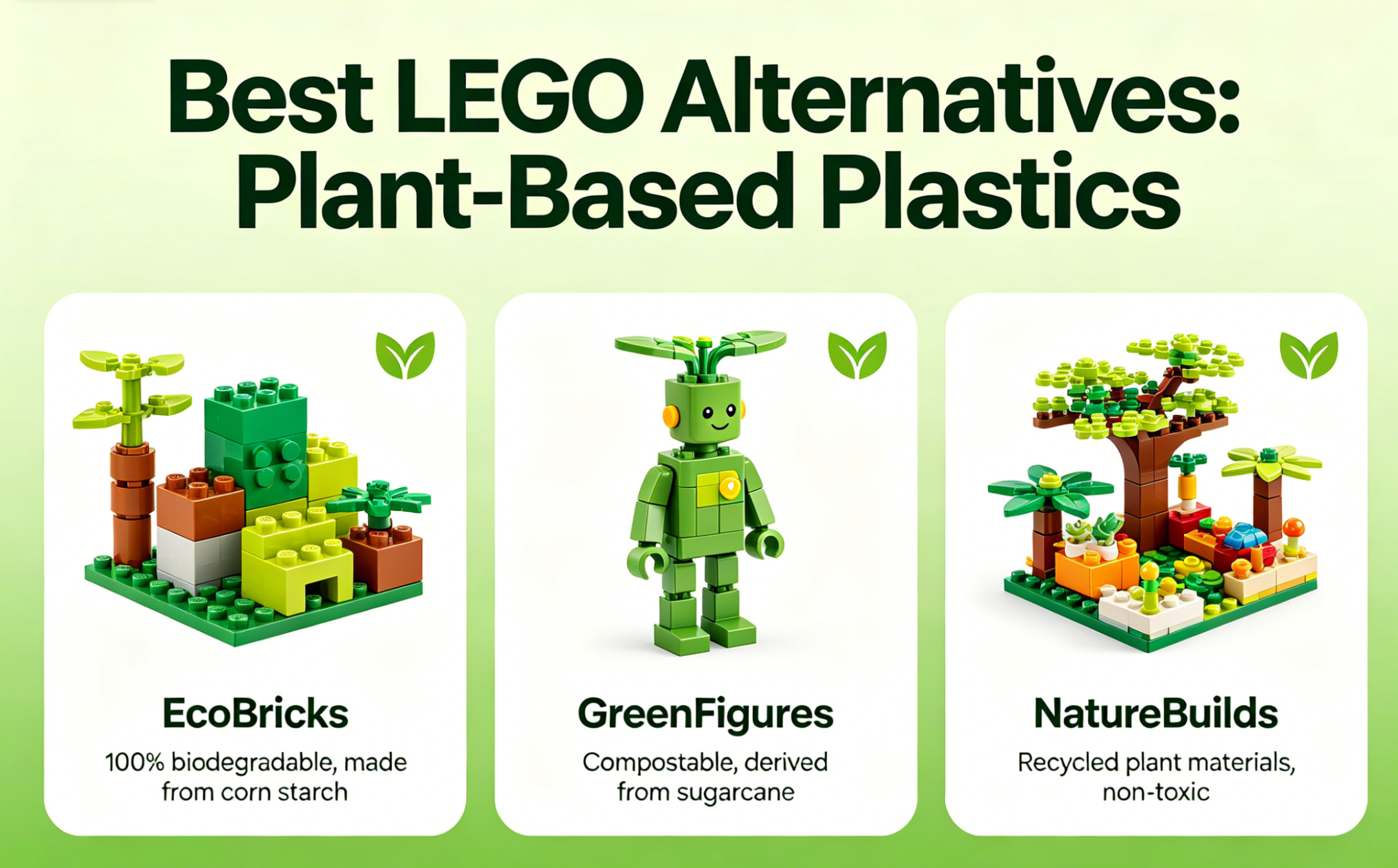 building a greener future: the best lego alternatives plant based plastics