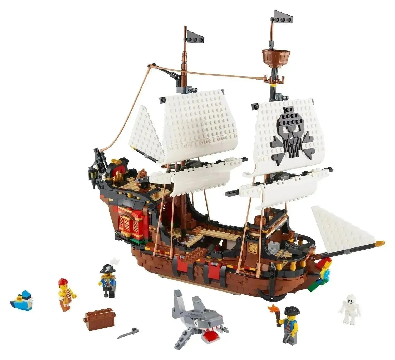 Groot Piraten schip met 2 masten 31109 Creator 3-in-1 - Image 2