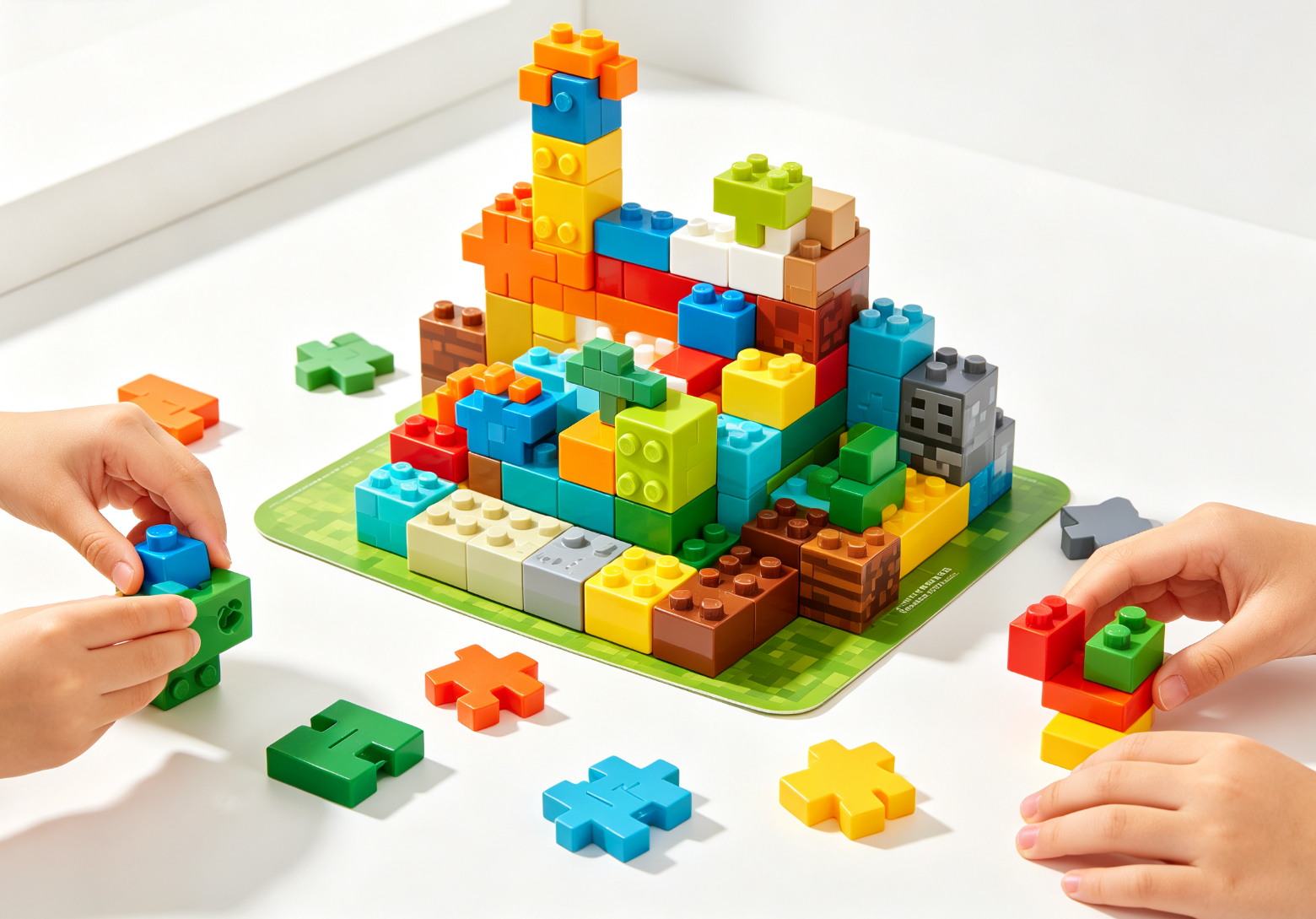 block building toys | magnetic puzzle learning building block toys | minecraft building block toys