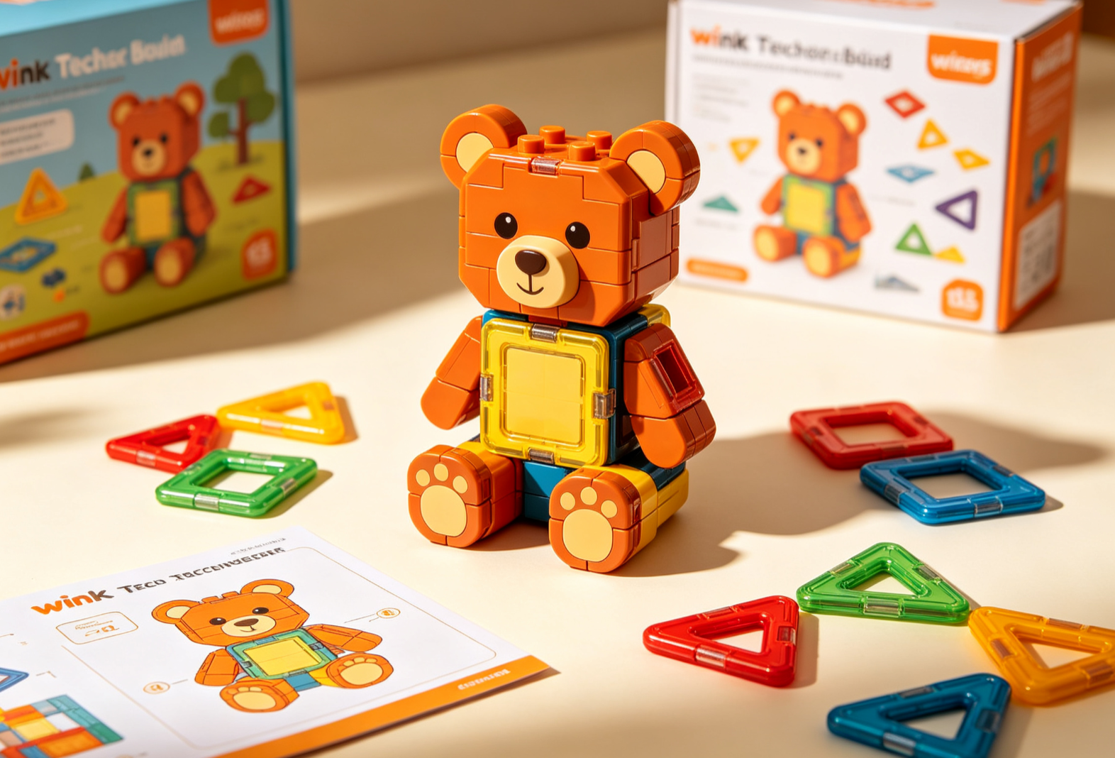 magnetic fun building block toys | block tech building toys | wink toys building block bear